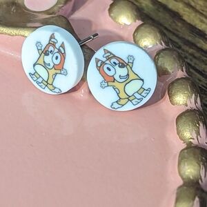 Bingo Clay Stud Earrings NEW!